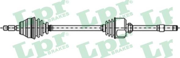 LPR DS21070 - Приводний вал autozip.com.ua