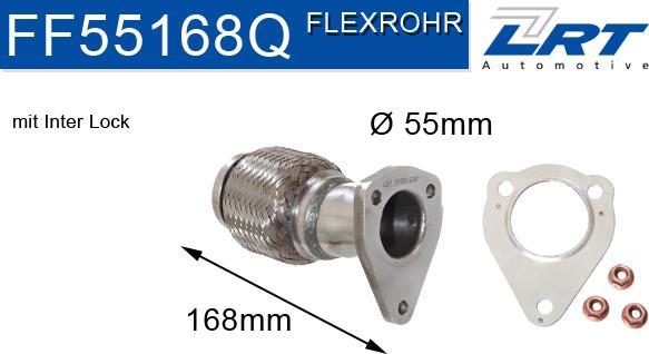 LRT FF55168Q - Ремонтна трубка, каталізатор autozip.com.ua