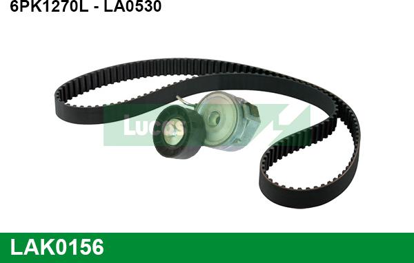LUCAS LAK0156 - Поликлиновий ремінний комплект autozip.com.ua