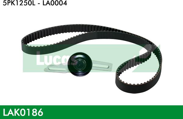 LUCAS LAK0187 - Поликлиновий ремінний комплект autozip.com.ua