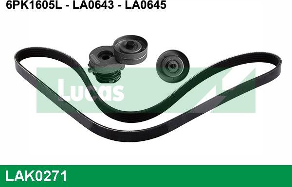 LUCAS LAK0271 - Поликлиновий ремінний комплект autozip.com.ua