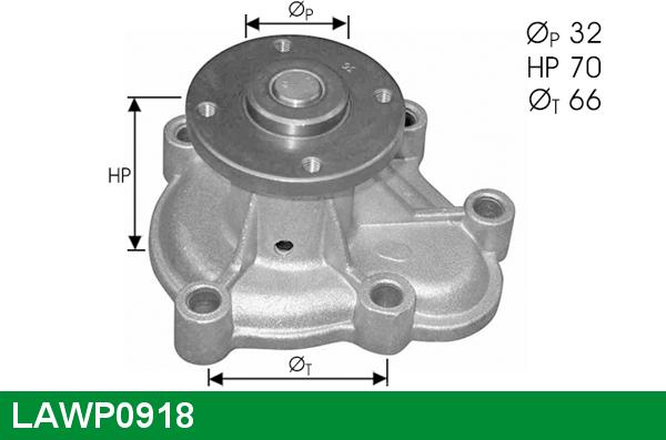 LUCAS LAWP0918 - Водяний насос autozip.com.ua