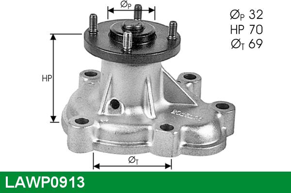 LUCAS LAWP0913 - Водяний насос autozip.com.ua