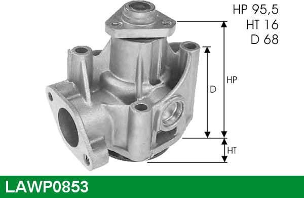 LUCAS LAWP0853 - Водяний насос autozip.com.ua