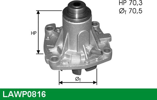 LUCAS LAWP0816 - Водяний насос autozip.com.ua