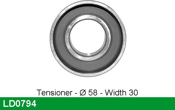 LUCAS LD0794 - Натяжна ролик, ремінь ГРМ autozip.com.ua