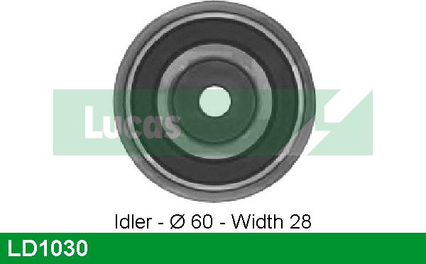 LUCAS LD1030 - Паразитний / Провідний ролик, зубчастий ремінь autozip.com.ua