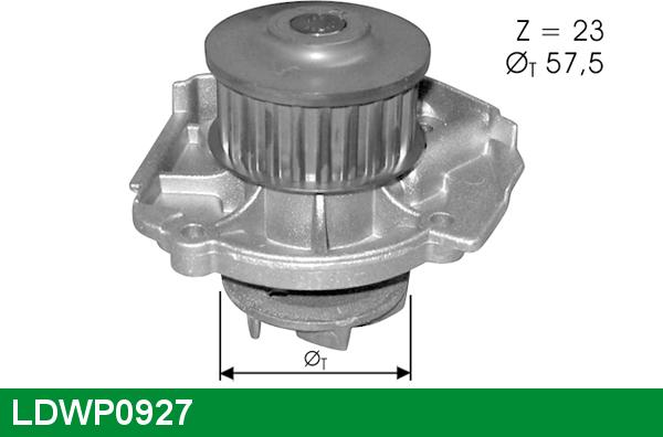 LUCAS LDWP0927 - Водяний насос autozip.com.ua