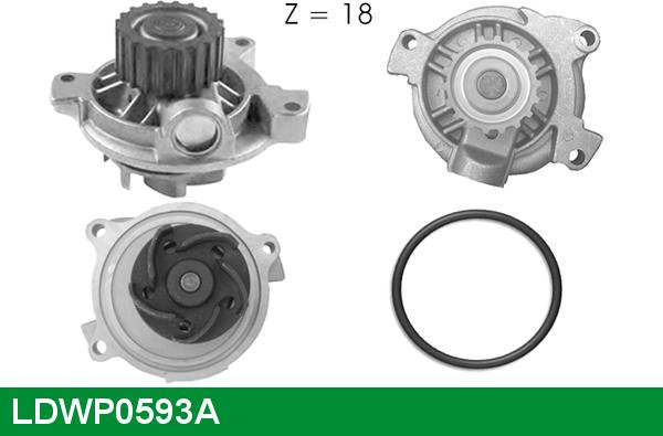 LUCAS LDWP0593A - Водяний насос autozip.com.ua