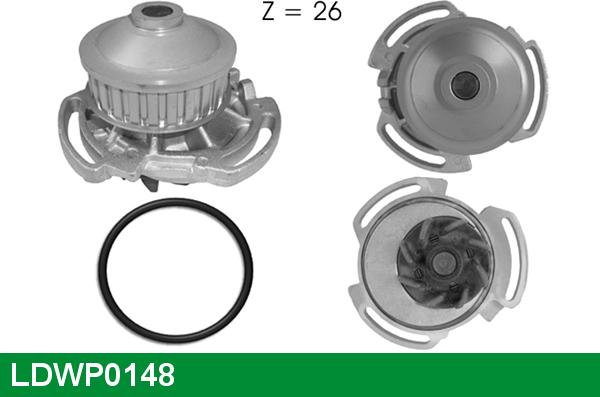 LUCAS LDWP0148 - Водяний насос autozip.com.ua