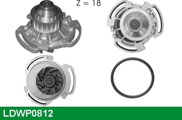 LUCAS LDWP0812 - Водяний насос autozip.com.ua