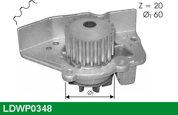 LUCAS LDWP0348 - Водяний насос autozip.com.ua