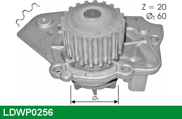 LUCAS LDWP0256 - Водяний насос autozip.com.ua