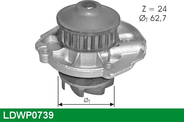 LUCAS LDWP0739 - Водяний насос autozip.com.ua