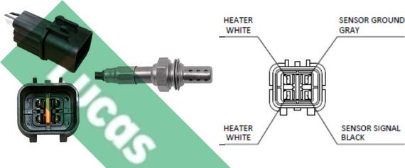 LUCAS LEB5254 - Лямбда-зонд, датчик кисню autozip.com.ua