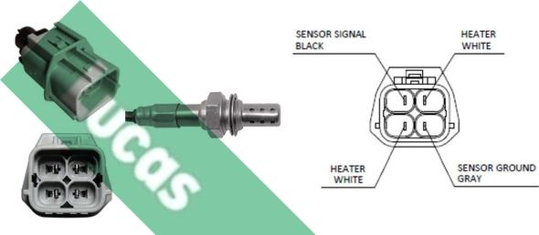 LUCAS LEB763 - Лямбда-зонд, датчик кисню autozip.com.ua