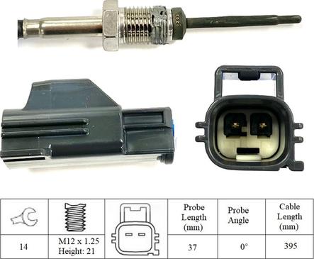 LUCAS LGS7084 - Датчик, температура вихлопних газів autozip.com.ua