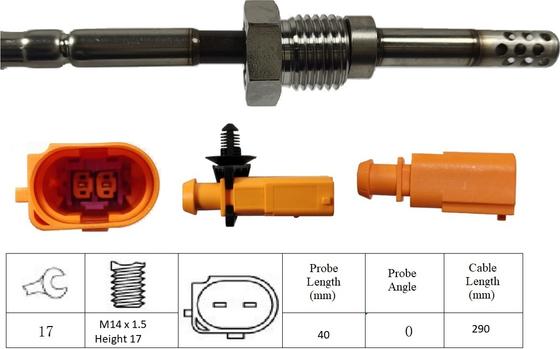 LUCAS LGS7078 - Датчик, температура вихлопних газів autozip.com.ua