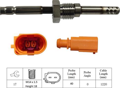 LUCAS LGS7134 - Датчик, температура вихлопних газів autozip.com.ua