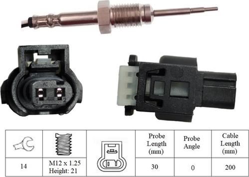 LUCAS LGS7244 - Датчик, температура вихлопних газів autozip.com.ua