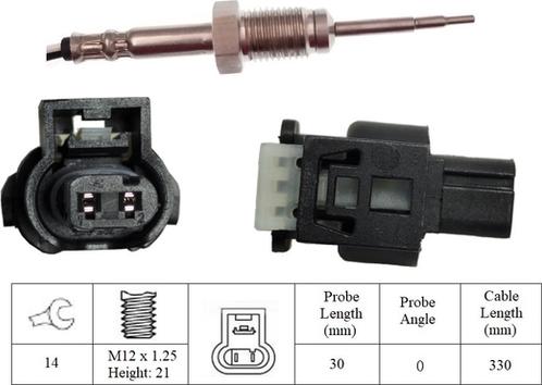 LUCAS LGS7261 - Датчик, температура вихлопних газів autozip.com.ua