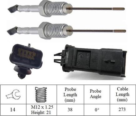 LUCAS LGS7263 - Датчик, температура вихлопних газів autozip.com.ua