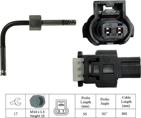 LUCAS LGS7262 - Датчик, температура вихлопних газів autozip.com.ua