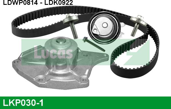 LUCAS LKP030-1 - Водяний насос + комплект зубчатого ременя autozip.com.ua