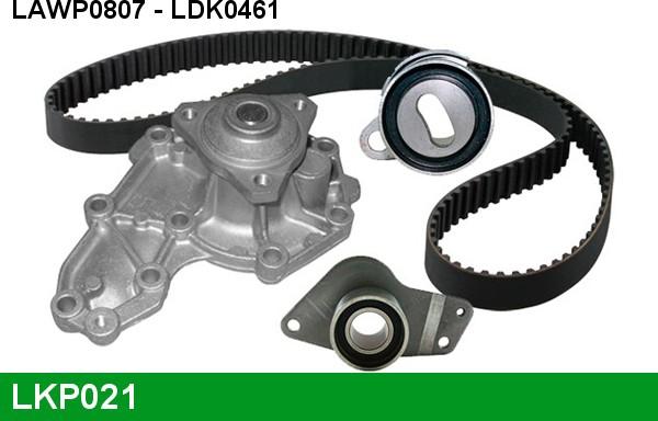 LUCAS LKP021 - Водяний насос + комплект зубчатого ременя autozip.com.ua