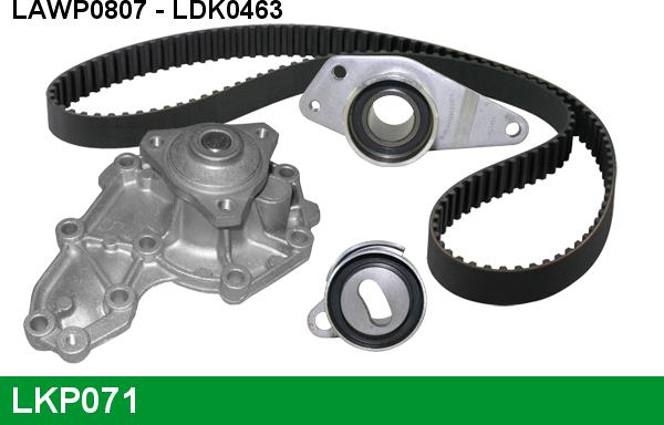 LUCAS LKP071 - Водяний насос + комплект зубчатого ременя autozip.com.ua