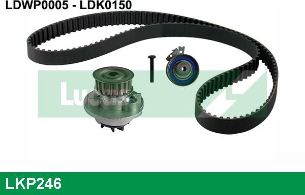 LUCAS LKP246 - Водяний насос + комплект зубчатого ременя autozip.com.ua