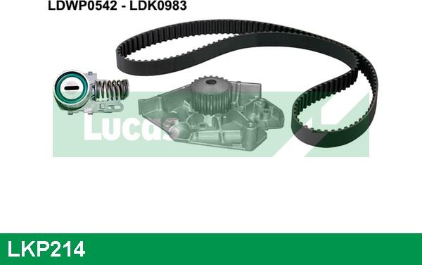 LUCAS LKP214 - Водяний насос + комплект зубчатого ременя autozip.com.ua