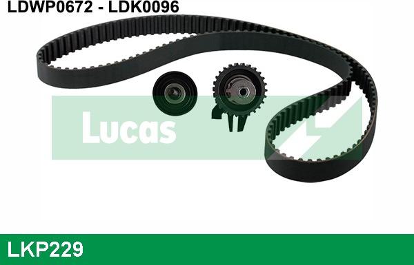 LUCAS LKP229 - Водяний насос + комплект зубчатого ременя autozip.com.ua