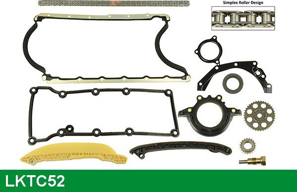 LUCAS LKTC52 - Комплект ланцюга приводу распредвала autozip.com.ua