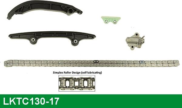 LUCAS LKTC130-17 - Комплект ланцюга приводу распредвала autozip.com.ua