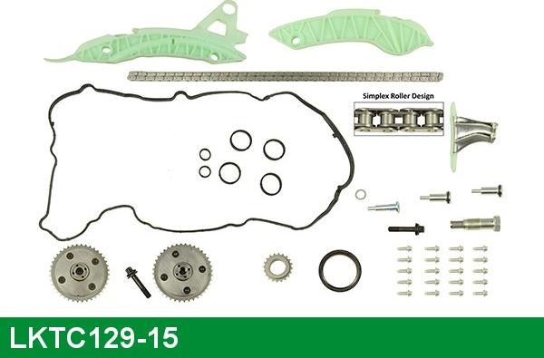 LUCAS LKTC129-15 - Комплект ланцюга приводу распредвала autozip.com.ua