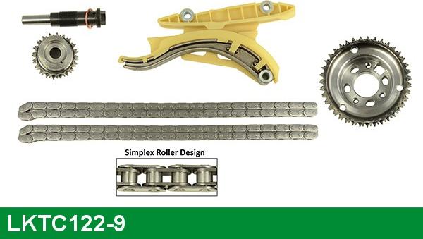 LUCAS LKTC122-9 - Комплект ланцюга приводу распредвала autozip.com.ua