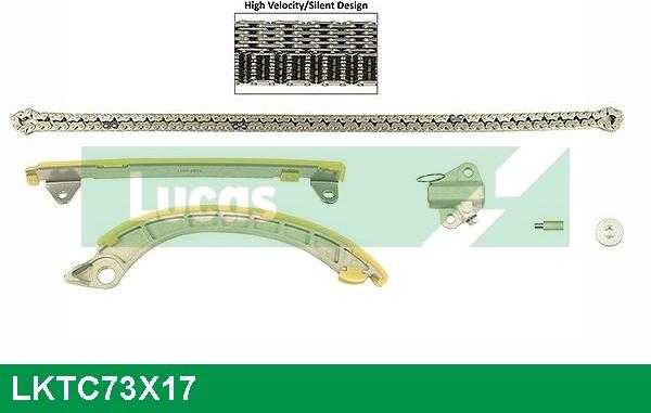 LUCAS LKTC73X17 - Комплект ланцюга приводу распредвала autozip.com.ua