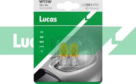 LUCAS LLB501APX2 - Лампа розжарювання, ліхтар покажчика повороту autozip.com.ua