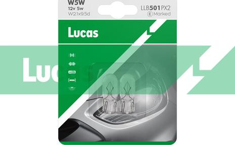 LUCAS LLB501PX2 - Лампа розжарювання, ліхтар покажчика повороту autozip.com.ua