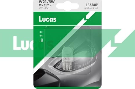 LUCAS LLB580P - Лампа розжарювання, ліхтар сигналу гальма / задній габаритний autozip.com.ua