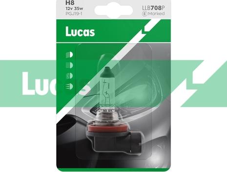 LUCAS LLB708P - Лампа розжарювання, фара дальнього світла autozip.com.ua