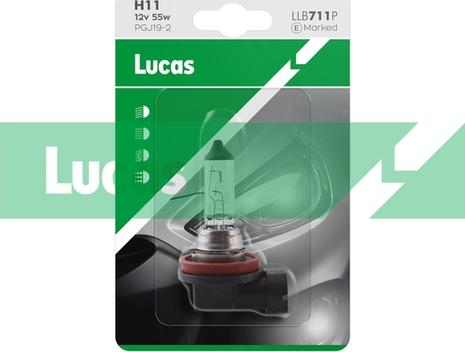 LUCAS LLB711P - Лампа розжарювання, фара дальнього світла autozip.com.ua