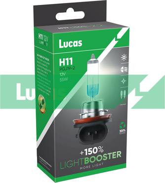 LUCAS LLXH11150TR - Лампа розжарювання, фара дальнього світла autozip.com.ua