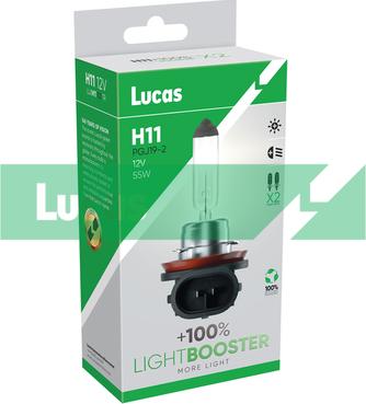 LUCAS LLXH11100TR - Лампа розжарювання, фара дальнього світла autozip.com.ua