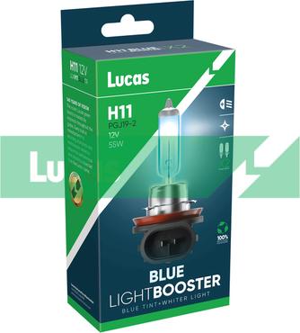LUCAS LLXH11BLUETR - Лампа розжарювання, фара дальнього світла autozip.com.ua