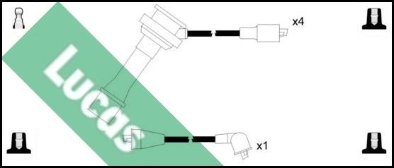 LUCAS LUC4491 - Комплект проводів запалювання autozip.com.ua