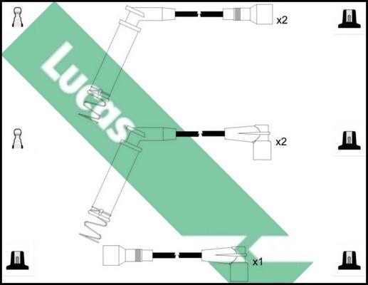 LUCAS LUC4498 - Комплект проводів запалювання autozip.com.ua