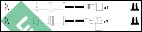 LUCAS LUC4497 - Комплект проводів запалювання autozip.com.ua