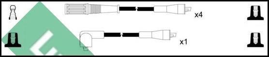 LUCAS LUC4415 - Комплект проводів запалювання autozip.com.ua